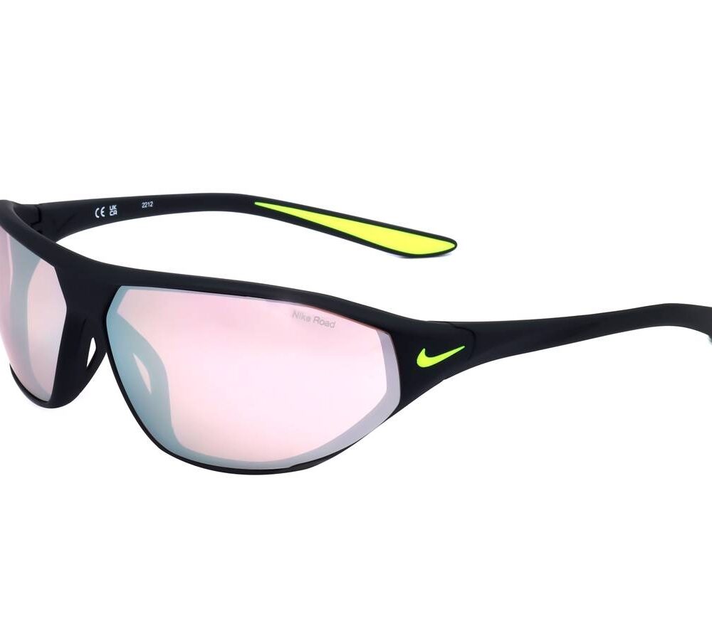 NIKE SUNGLASSES Mod. AERO SWIFT MATTE BLACK ROAD CHROME