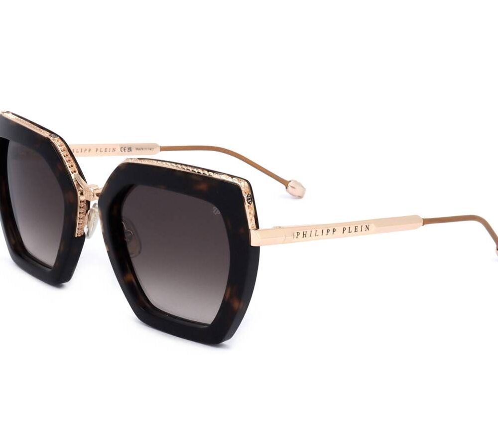 PHILIPP PLEIN SUNGLASSES Mod. SPP097S SHINY SHINY HAVANA
