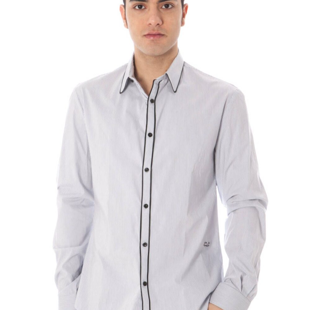 COSTUME NATIONAL CAMICIA MANICHE LUNGHE UOMO AZZURRO
