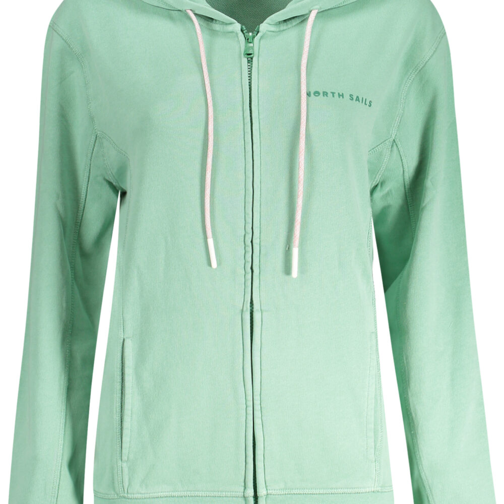 NORTH SAILS FELPA CON ZIP DONNA VERDE