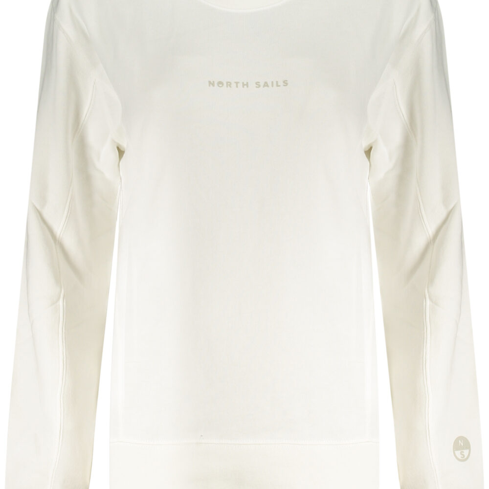 NORTH SAILS FELPA SENZA ZIP DONNA BIANCO