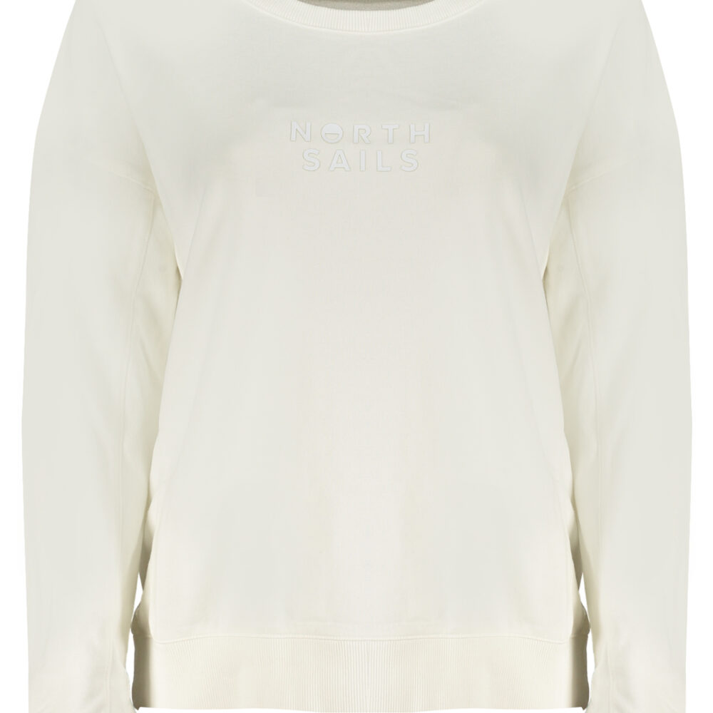 NORTH SAILS FELPA SENZA ZIP DONNA BIANCO
