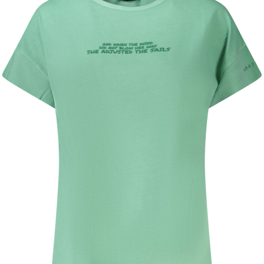 NORTH SAILS T-SHIRT MANICHE CORTE DONNA VERDE