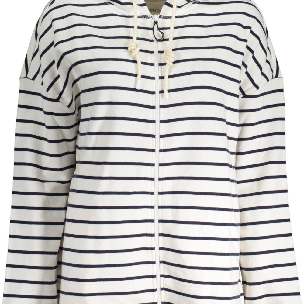 NORTH SAILS FELPA CON ZIP DONNA BIANCO