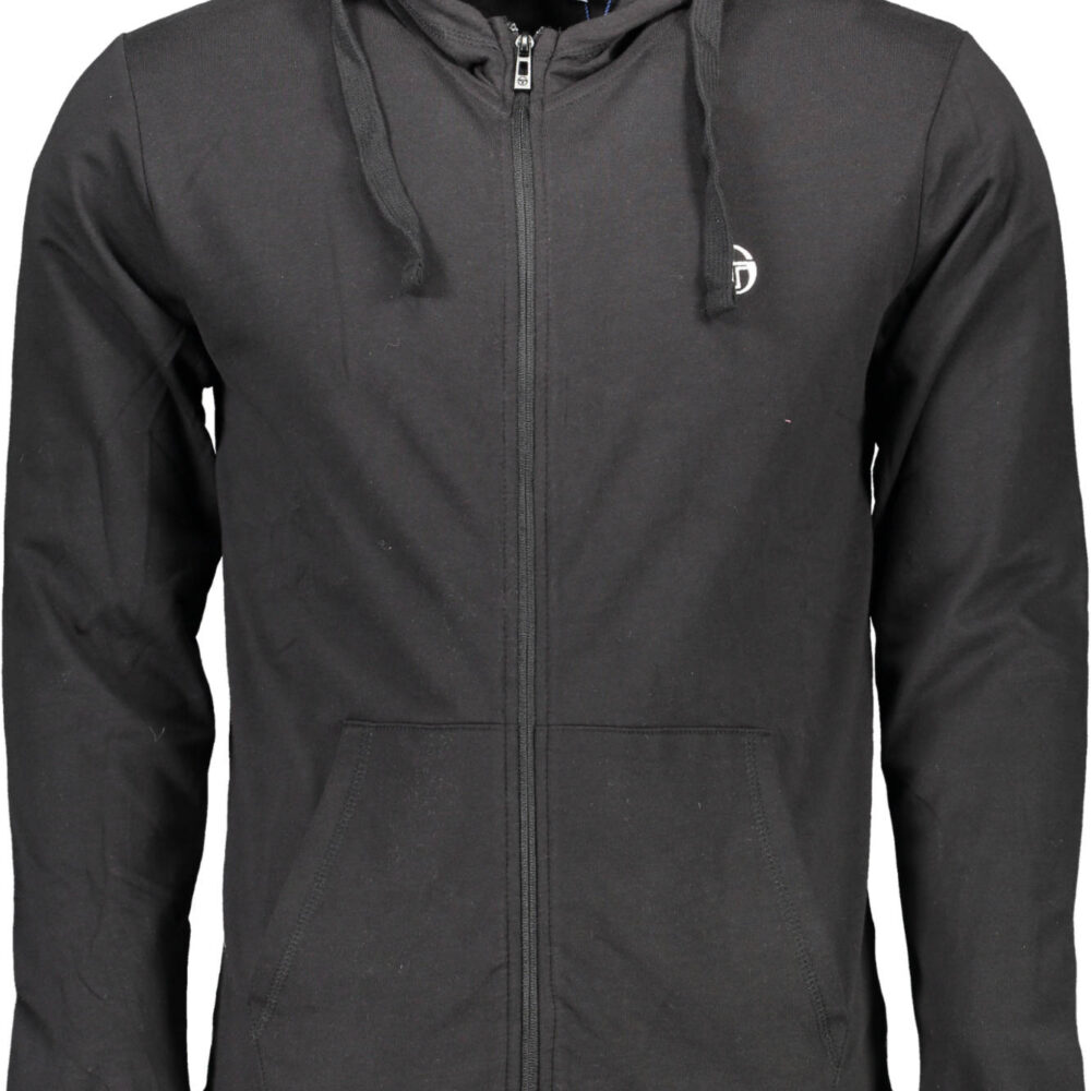 SERGIO TACCHINI FELPA CON ZIP UOMO NERO