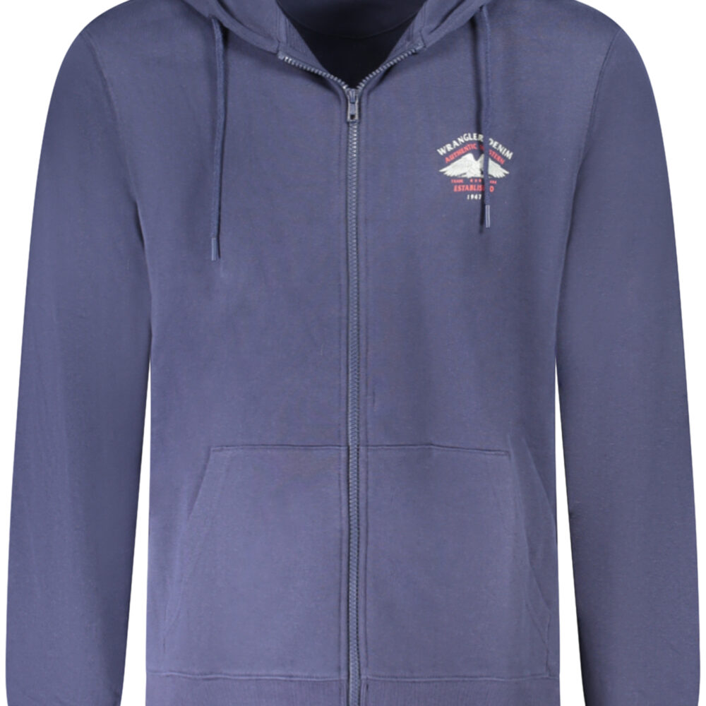 WRANGLER FELPA CON ZIP UOMO BLU
