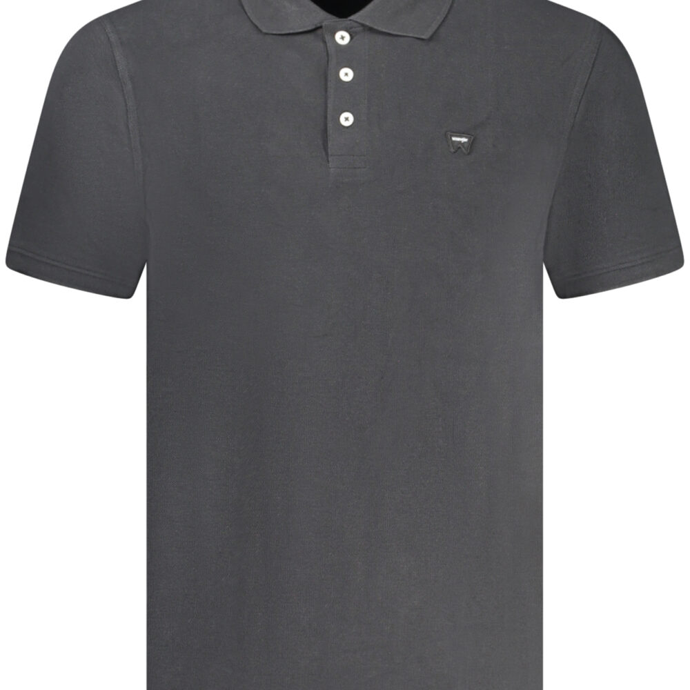 WRANGLER POLO MANICHE CORTE UOMO NERO