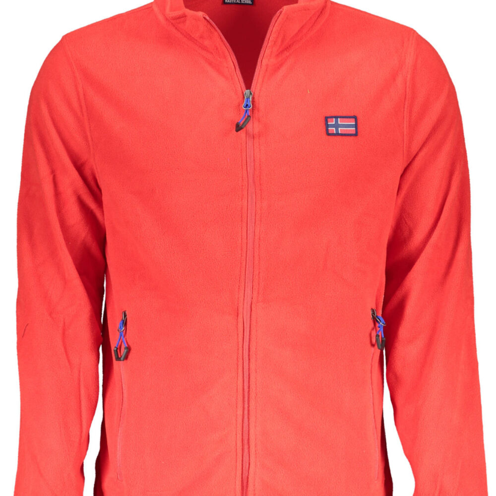 NORWAY 1963 FELPA CON ZIP UOMO ROSSO