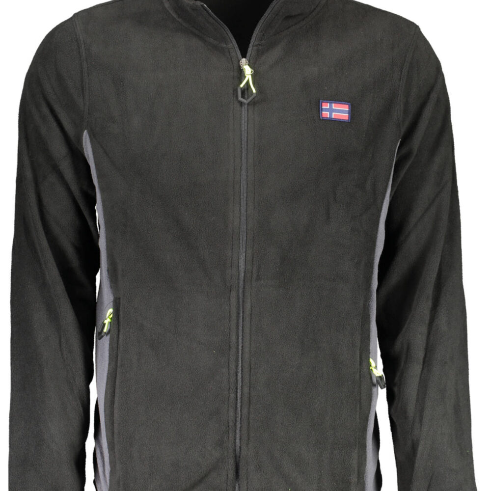 NORWAY 1963 FELPA CON ZIP UOMO NERO