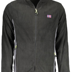 NORWAY 1963 FELPA CON ZIP UOMO NERO