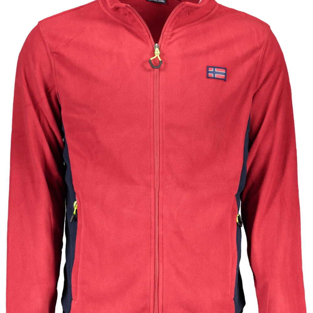 NORWAY 1963 FELPA CON ZIP UOMO ROSSO