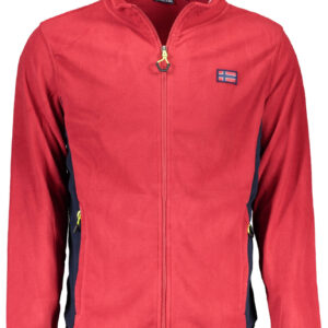 NORWAY 1963 FELPA CON ZIP UOMO ROSSO