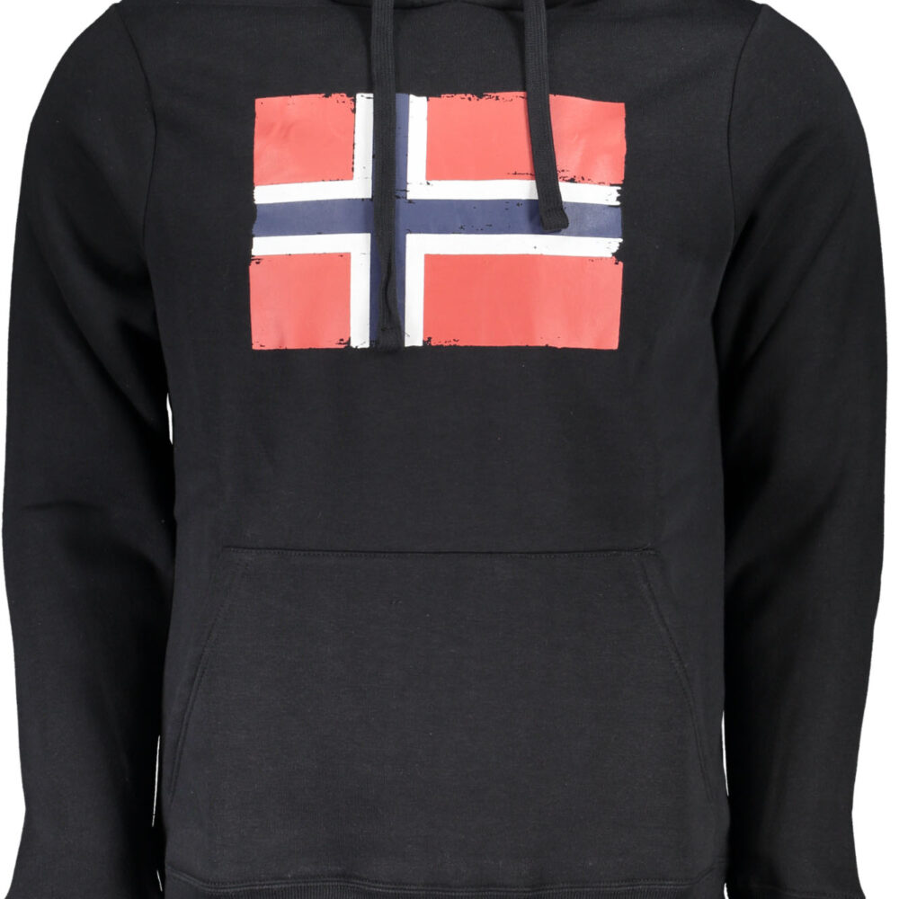 NORWAY 1963 FELPA SENZA ZIP UOMO NERO