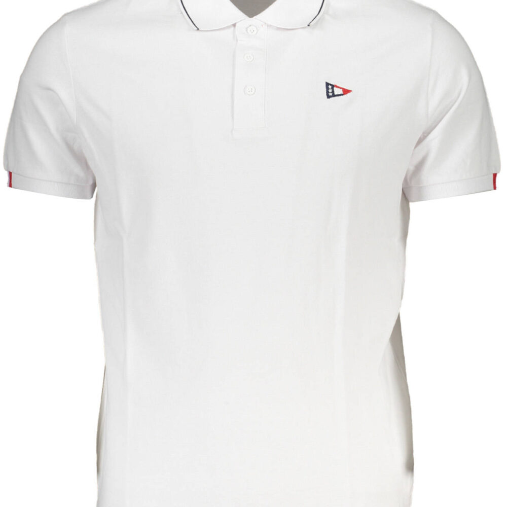 SCUOLA NAUTICA POLO MANICHE CORTE UOMO BIANCO