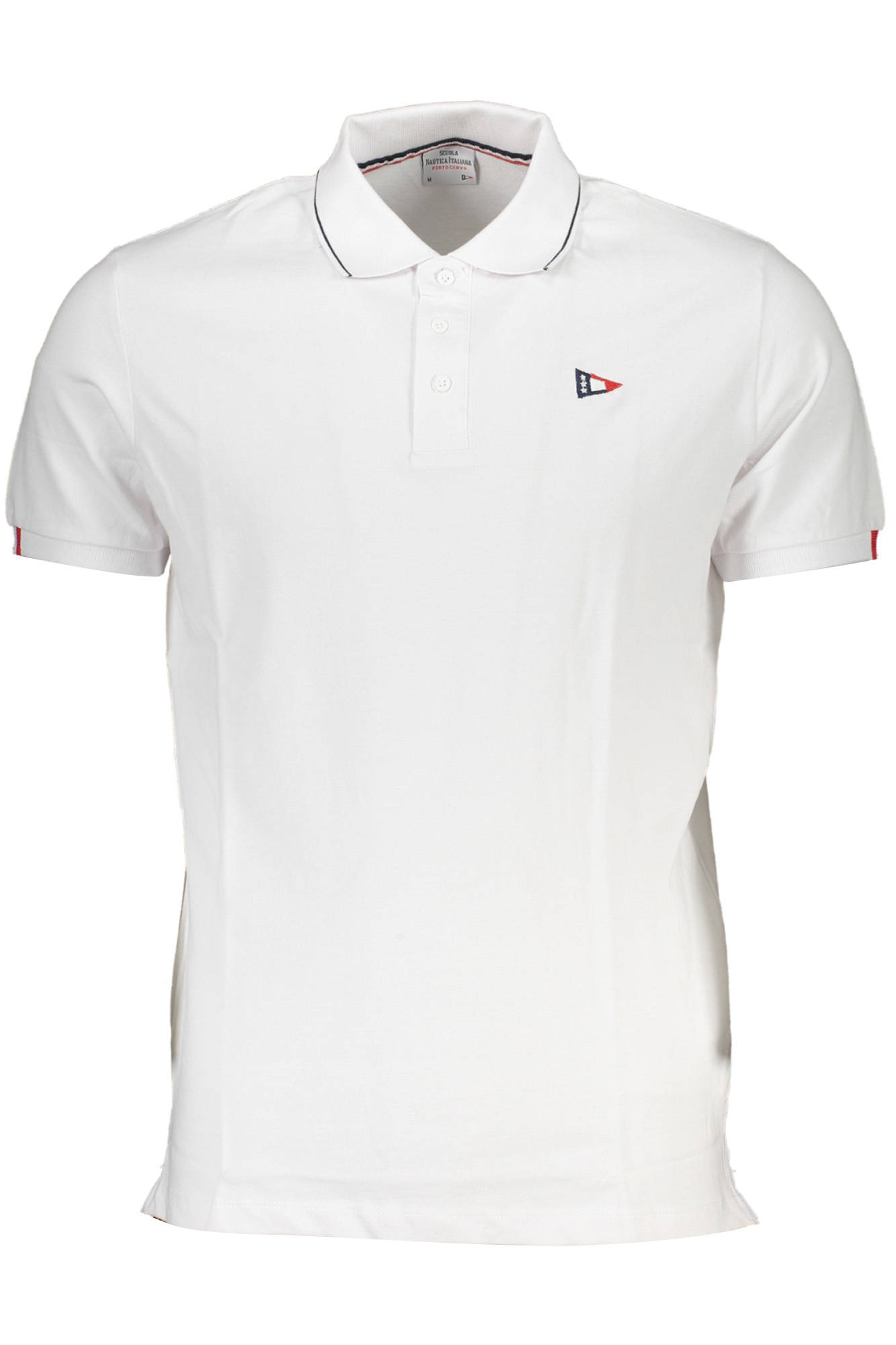 SCUOLA NAUTICA POLO MANICHE CORTE UOMO BIANCO