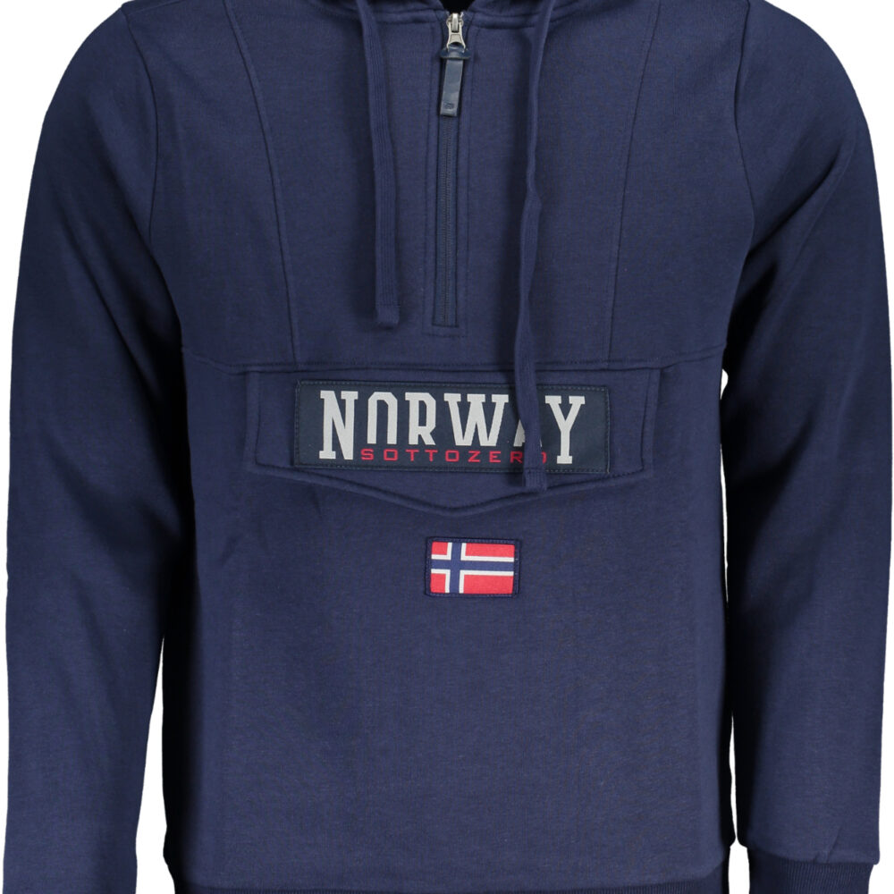 NORWAY 1963 FELPA SENZA ZIP UOMO BLU