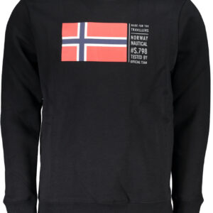 NORWAY 1963 FELPA SENZA ZIP UOMO NERO