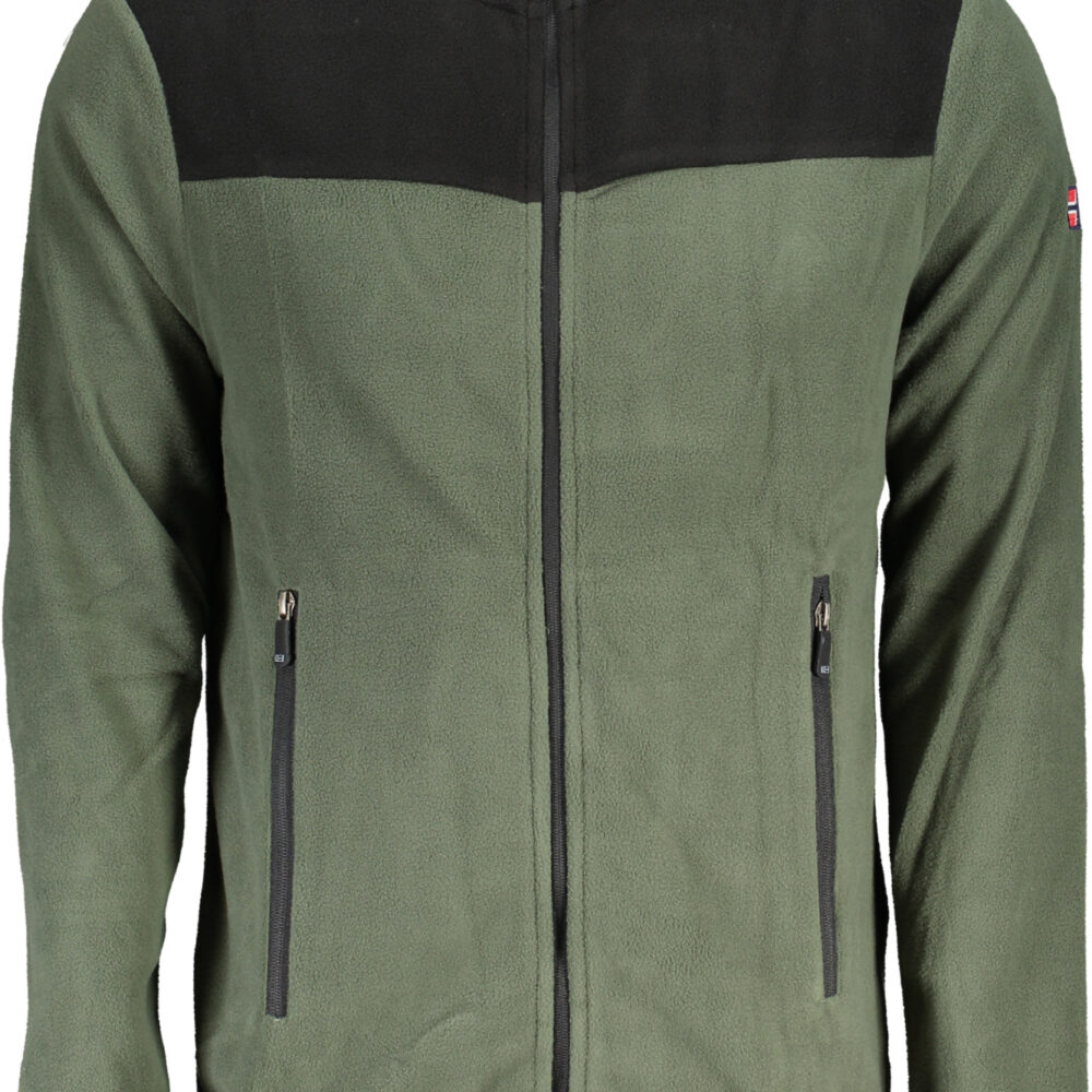 NORWAY 1963 FELPA CON ZIP UOMO VERDE
