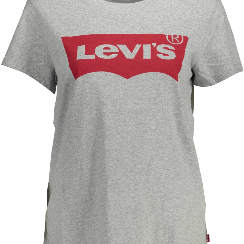 LEVI'S T-SHIRT MANICHE CORTE DONNA GRIGIO