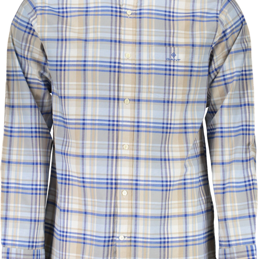 GANT CAMICIA MANICHE LUNGHE UOMO AZZURRO
