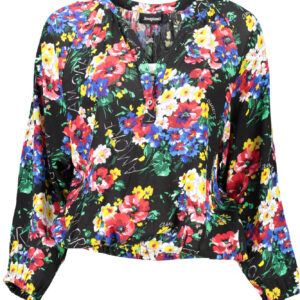 DESIGUAL T-SHIRT MANICHE LUNGHE DONNA NERO