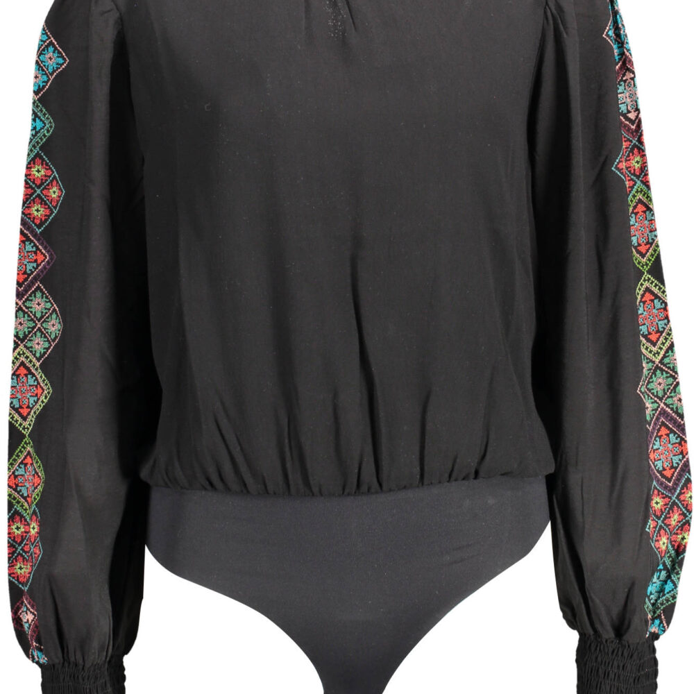 DESIGUAL BODY MANICHE LUNGHE DONNA NERO