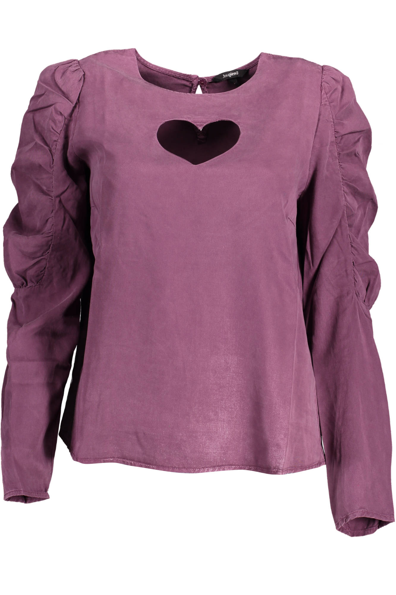DESIGUAL CAMICIA MANICHE LUNGHE DONNA VIOLA