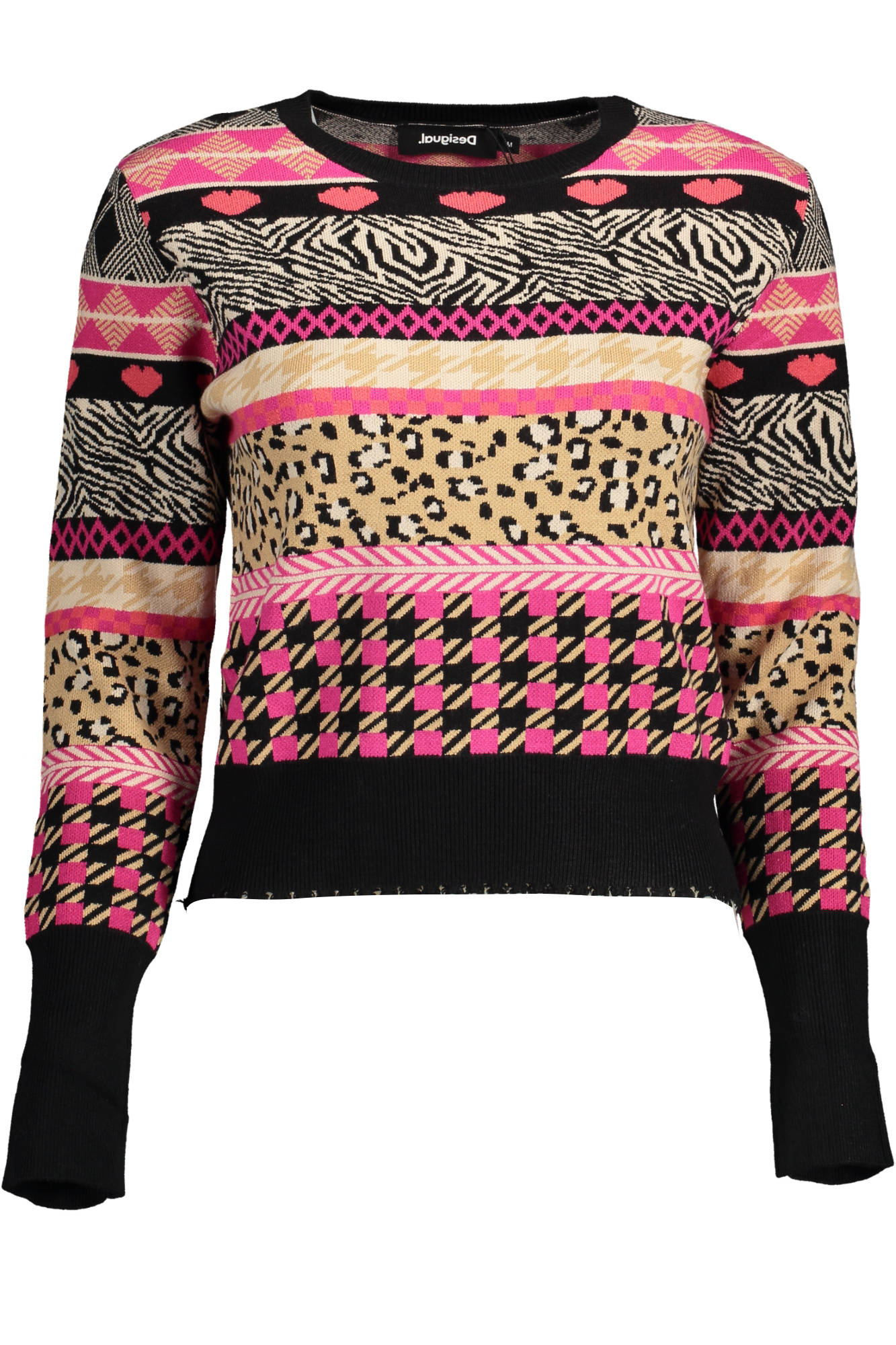 DESIGUAL MAGLIA DONNA NERO