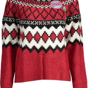 DESIGUAL MAGLIONE DONNA ROSSO