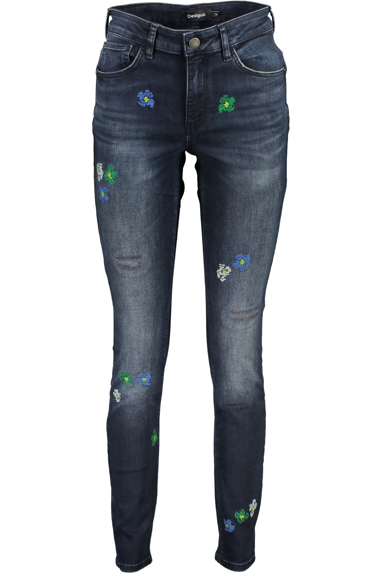 DESIGUAL JEANS DENIM DONNA BLU
