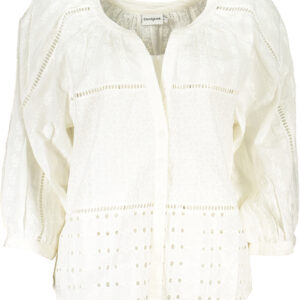 DESIGUAL CAMICIA MANICHE LUNGHE DONNA BIANCO
