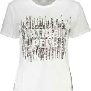 PATRIZIA PEPE T-SHIRT MANICHE CORTE DONNA BIANCO