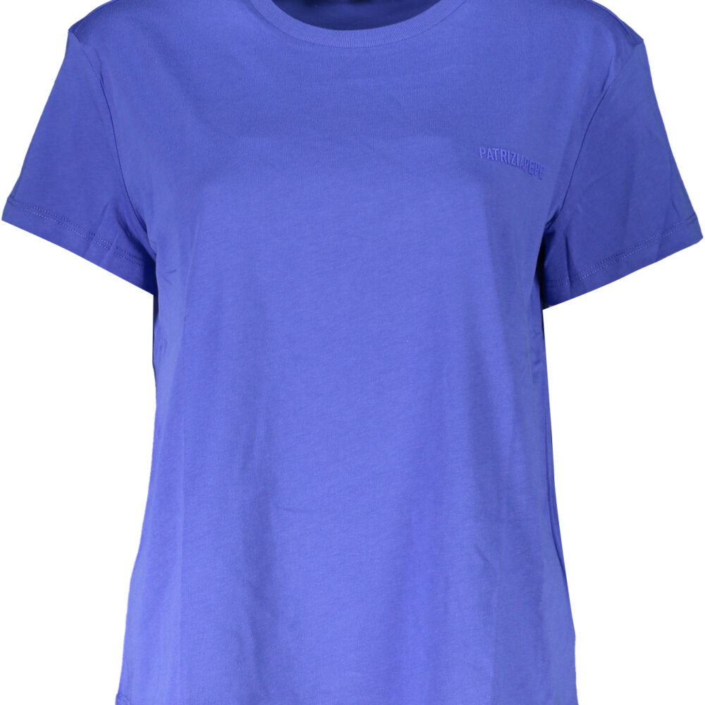 PATRIZIA PEPE T-SHIRT MANICHE CORTE DONNA BLU