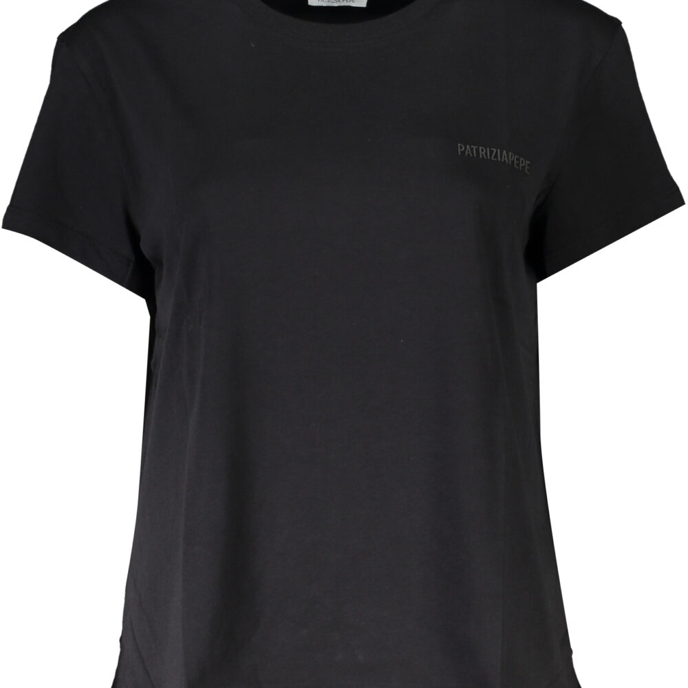 PATRIZIA PEPE T-SHIRT MANICHE CORTE DONNA NERO