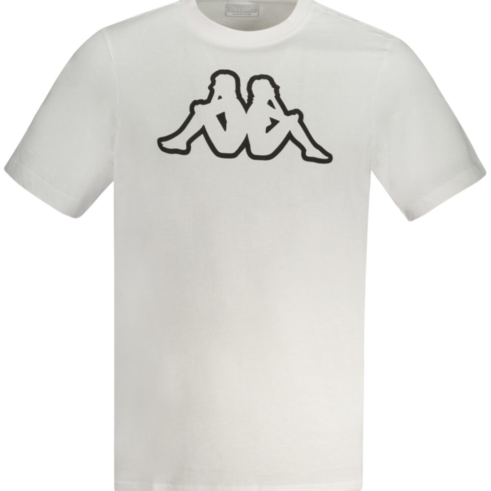 KAPPA T-SHIRT MANICHE CORTE UOMO BIANCO