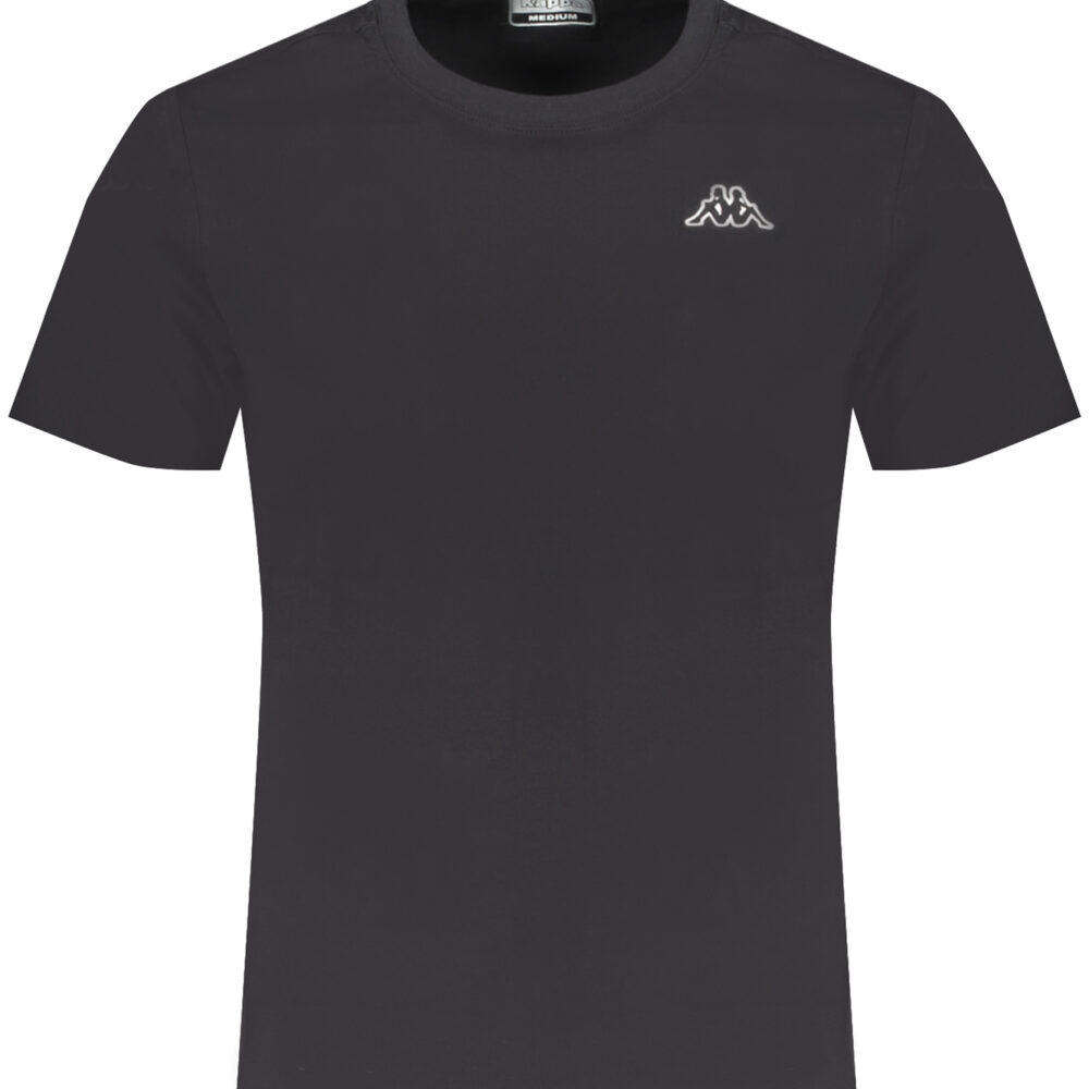 KAPPA T-SHIRT MANICHE CORTE UOMO NERO