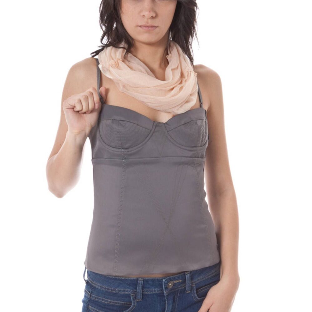 JOHN GALLIANO TOP DONNA GRIGIO