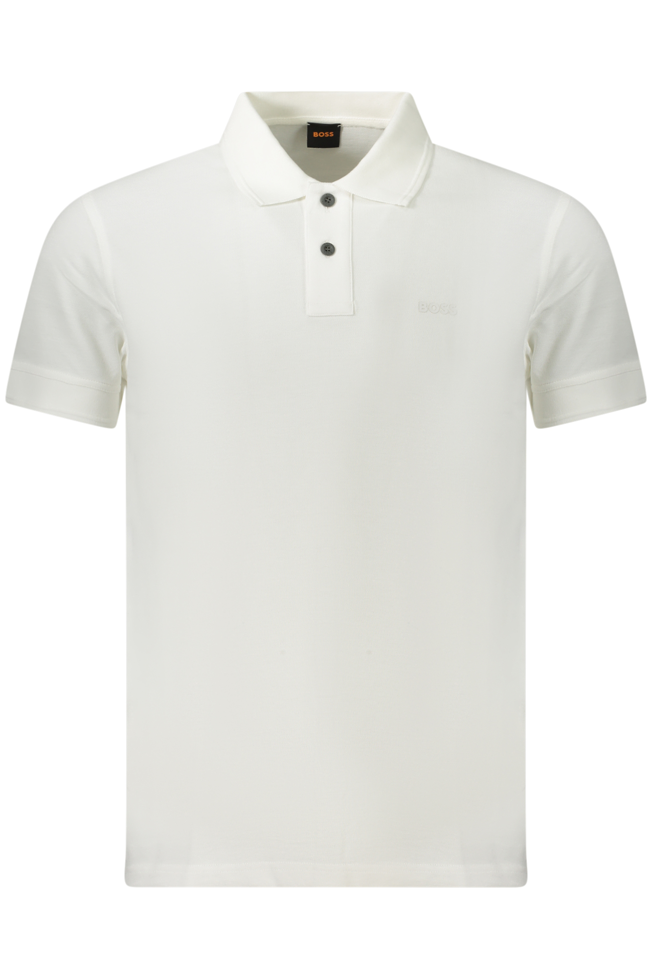 BOSS POLO MANICHE CORTE UOMO BIANCO