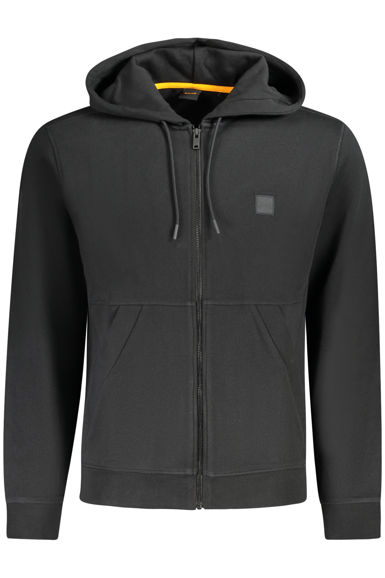 BOSS FELPA CON ZIP UOMO NERO