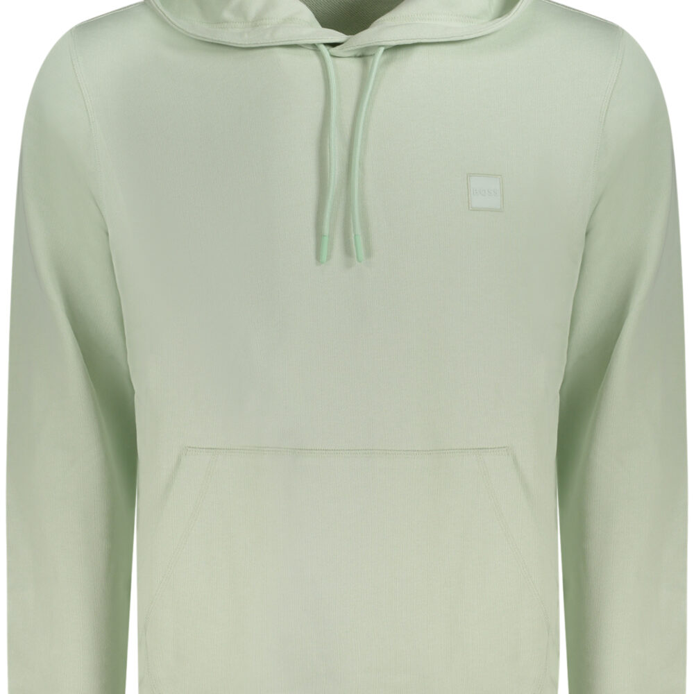 BOSS FELPA SENZA ZIP UOMO VERDE