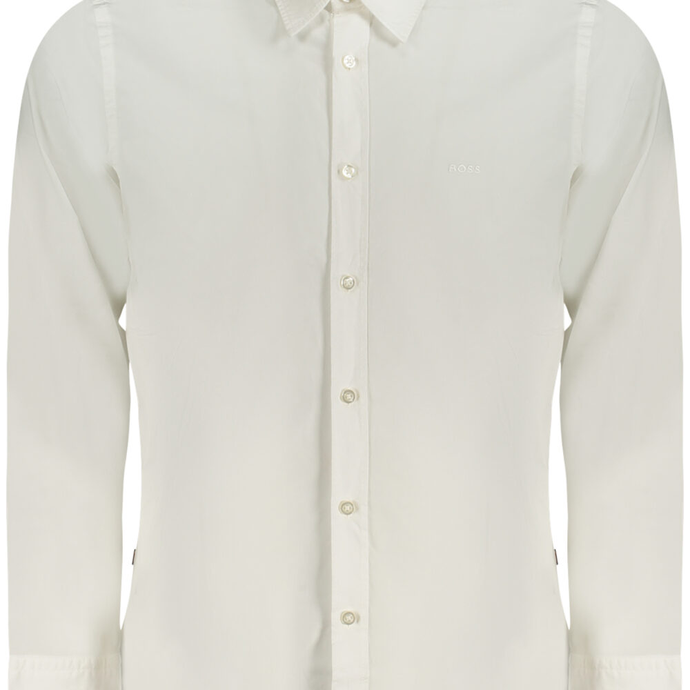 HUGO BOSS CAMICIA MANICHE LUNGHE UOMO BIANCO