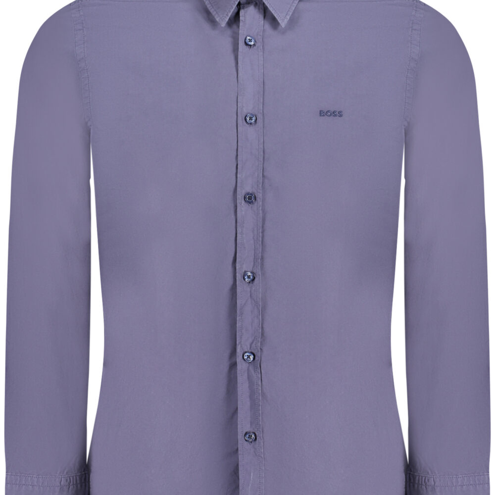 HUGO BOSS CAMICIA MANICHE LUNGHE UOMO BLU