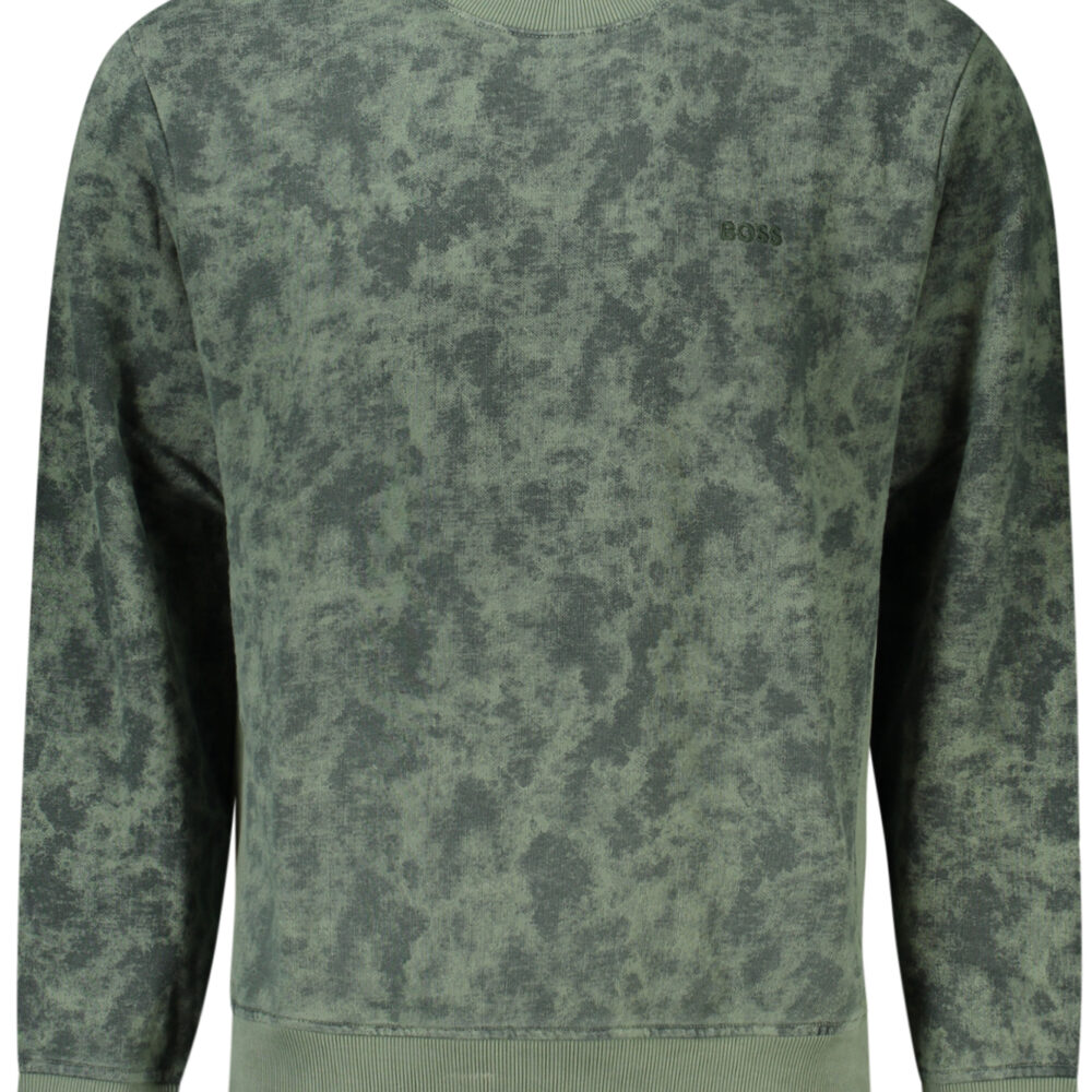 HUGO BOSS FELPA SENZA ZIP UOMO VERDE