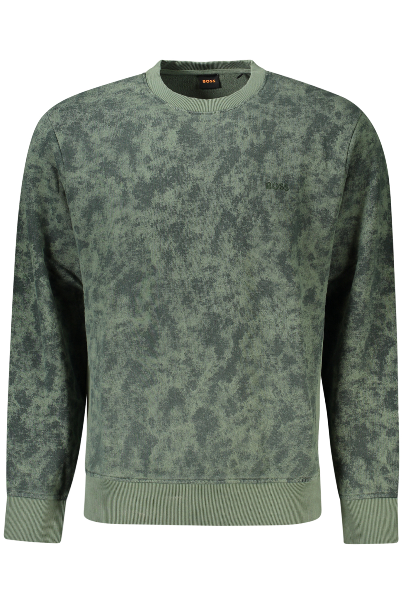 HUGO BOSS FELPA SENZA ZIP UOMO VERDE
