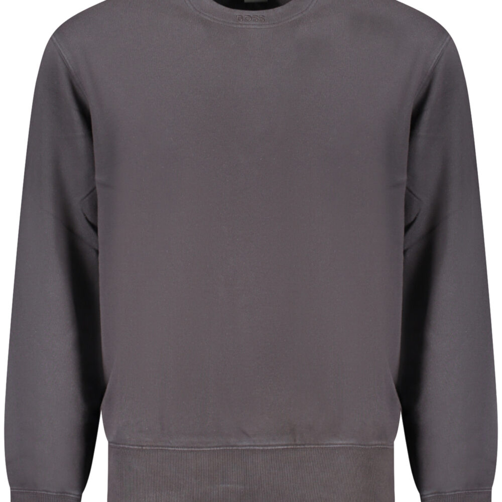 HUGO BOSS FELPA SENZA ZIP UOMO NERO