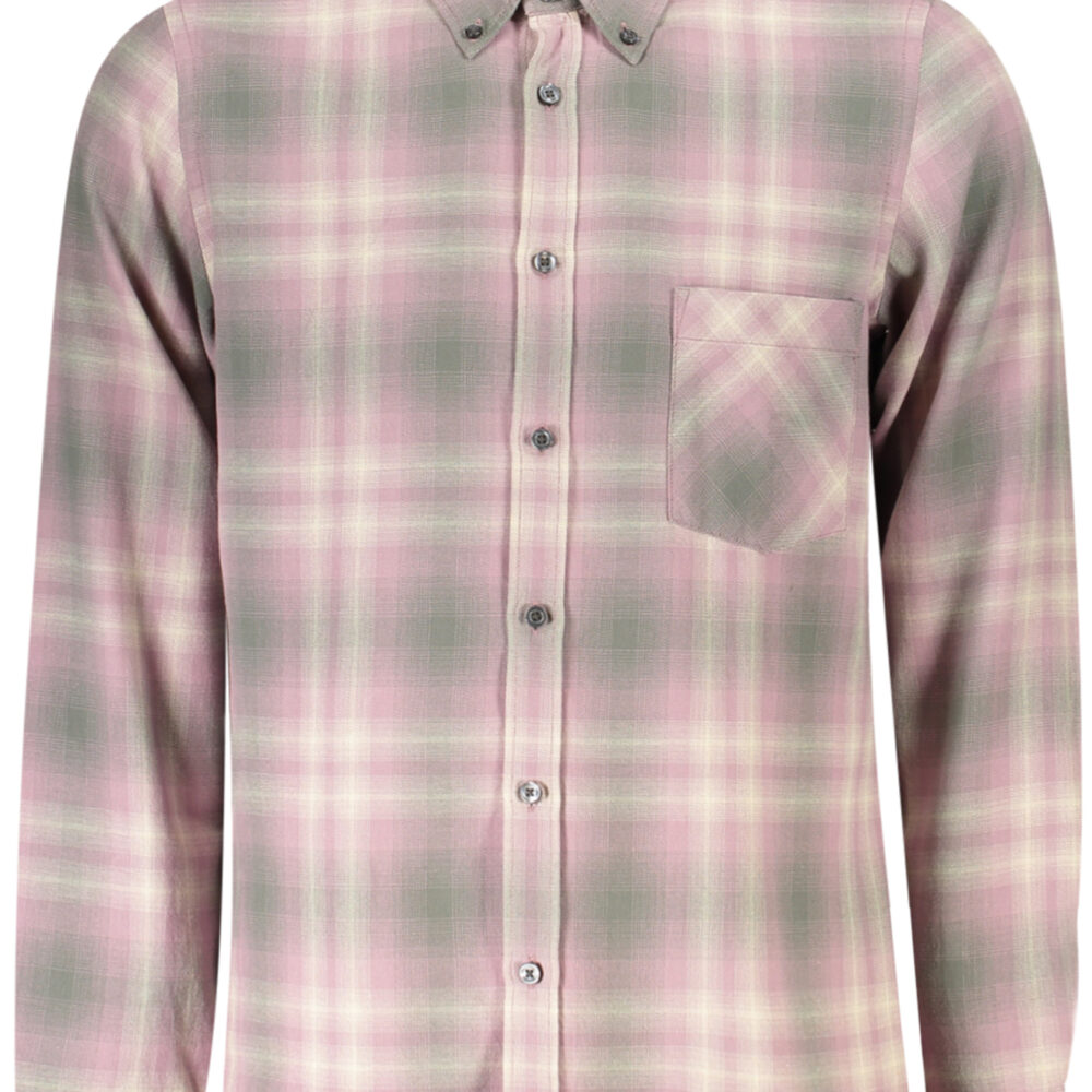 HUGO BOSS CAMICIA MANICHE LUNGHE UOMO ROSA