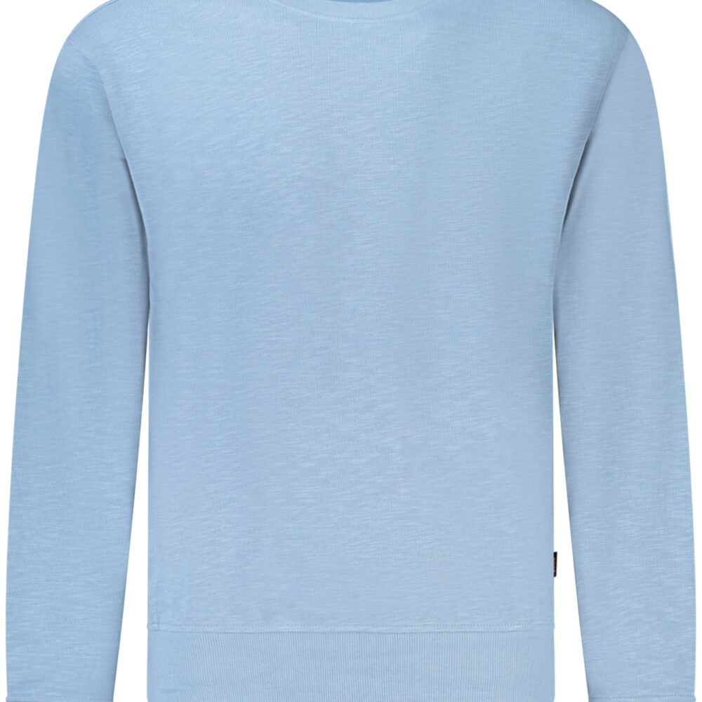 BOSS FELPA SENZA ZIP UOMO AZZURRO