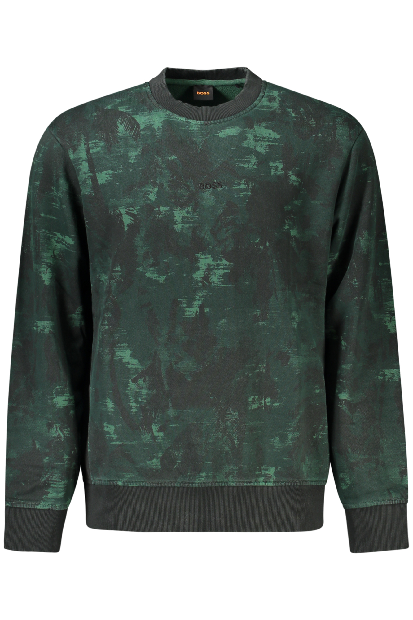 HUGO BOSS FELPA SENZA ZIP UOMO VERDE