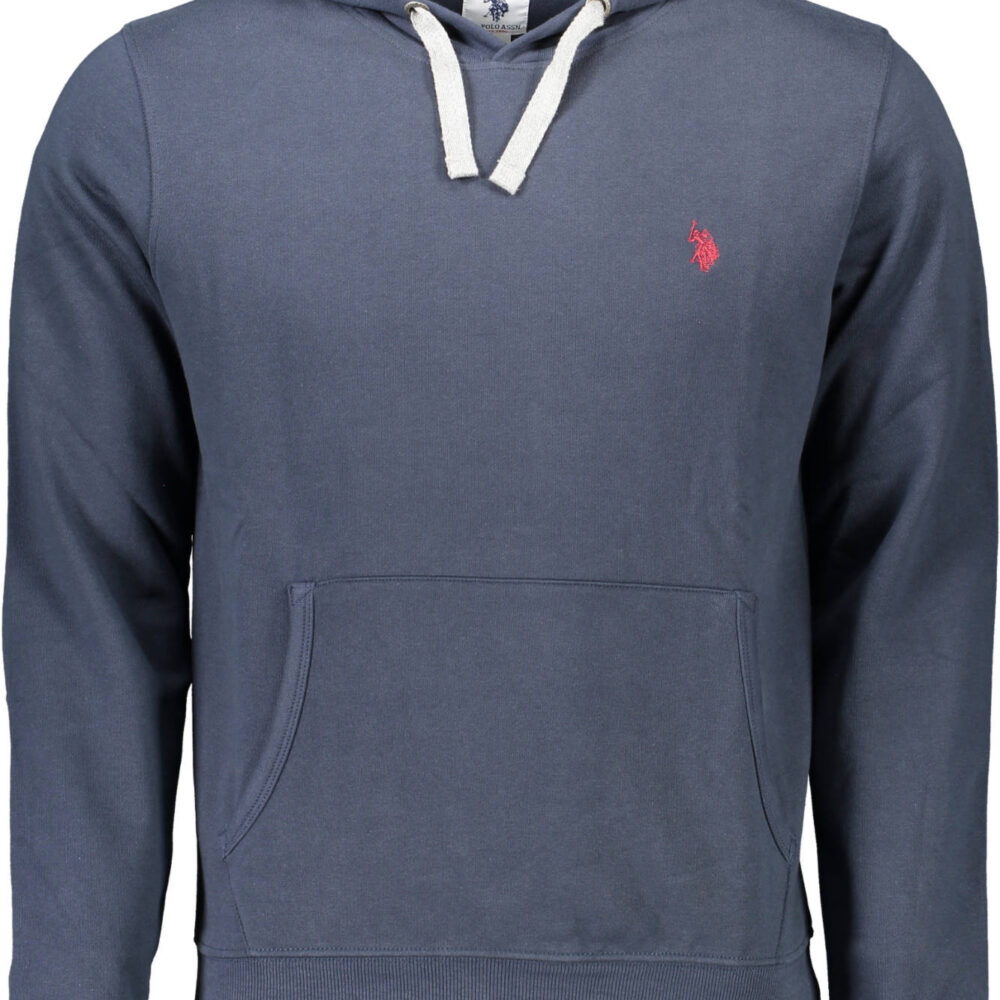 U.S. POLO FELPA CON ZIP UOMO BLU