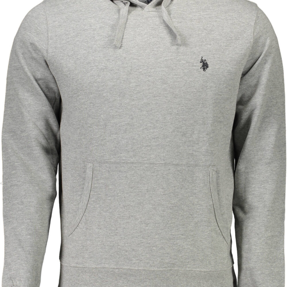 U.S. POLO FELPA SENZA ZIP UOMO GRIGIO